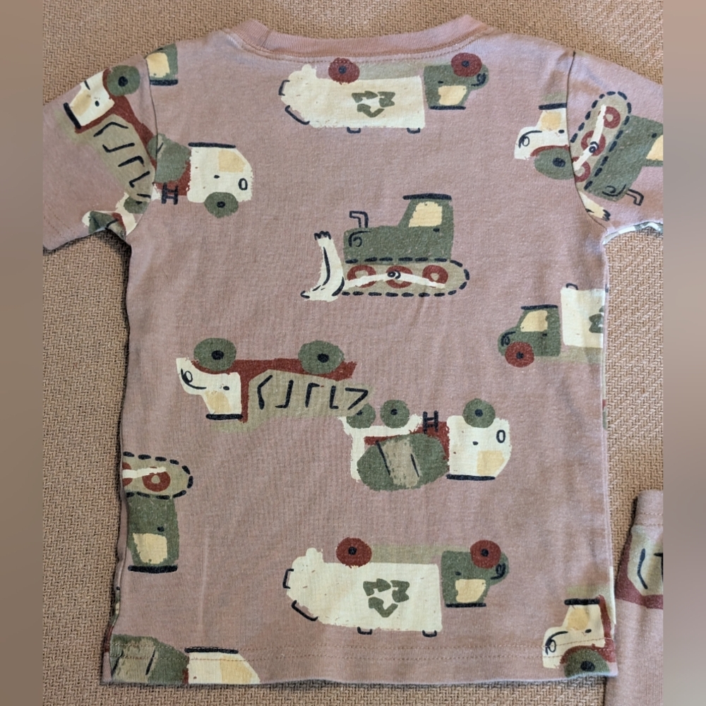 Carter's Toddler Boys Trucks Construction Patterned Pajama Set - Picture 10 of 11